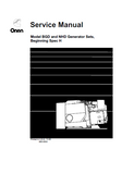 Cummins Onan BGD Generator Sets (Beginning Spec H) Service Repair Manual
