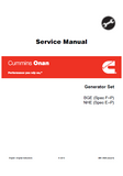 Cummins Onan BGE Generator Set Service Repair Manual
