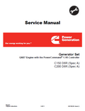 Cummins Onan D6R Generator Set QSB7 Engine with the PowerCommand 1.1R Controller Service Repair Manual