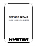 Hyster C227 (HR45-31) Diesel Counter Balanced Truck Service Repair Manual
