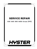 Hyster D002 (S30E Europe) Forklift Service Repair Manual