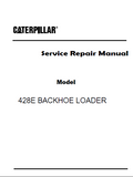 Caterpillar Cat 428E BACKHOE LOADER (Prefix DXC) Service Repair Manual (DXC00001 and up)
