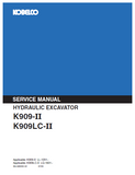 KOBELCO K909-II HYDRAULIC EXCAVATOR Service Repair Manual