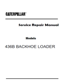 Caterpillar Cat 436B BACKHOE LOADER (Prefix 7FL) Service Repair Manual (7FL00600 and up)
