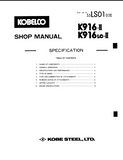 KOBELCO K916LC-II HYDRAULIC EXCAVATOR Service Repair Manual