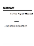 Caterpillar Cat 428E BACKHOE LOADER (Prefix SNL) Service Repair Manual (SNL00001 and up)