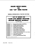 CASE 641 Tractor Service Repair Manual