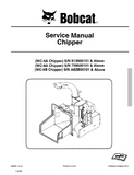 Bobcat WC-5A Chipper Service Repair Manual S/N 912900101 And Above