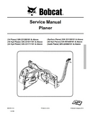 Bobcat Curb Planer Service Repair Manual S/N 234000101 And Above