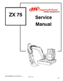 Bobcat Ingersoll Rand ZX75 Excavator Service Repair Manual