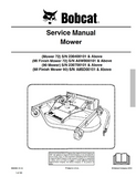 Bobcat 90 Mower Service Repair Manual S/N 230700101 And Above