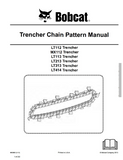 Bobcat MX112 Trencher Chain Pattern Service Repair Manual