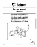 Bobcat MX122 Trencher Service Repair Manual S/N 045100101 And Above