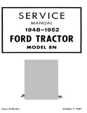 1951 Ford 8N Tractor Service Repair Manual
