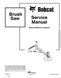 Bobcat Brush Saw Service Repair Manual S/N A13P00101 And Above