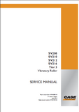 CASE SV208 Tier 3 Vibratory Roller Service Repair Manual