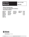 Allison Transmission 4000 Series Generation Controls Vocational Models 4800 SP Service Repair Manual