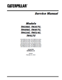 Caterpillar Cat TH407C Telehandler Service Repair Manual