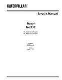 Caterpillar Cat TH255C Telehandler Service Repair Manual SN JK300150 to Present