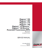 CASE IH Magnum™ 310 Rowtrac™ PST TIER 2 Tractor Service Repair Manual (PIN ZFRF05001 and above)