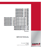 CASE IH MAXXUM CVT 130 International Region F4DFE413A*A Tractor Service Repair Manual