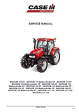 CASE IH MAXXUM CVT 130 International Region F4DFE413A*A Tractor Service Repair Manual