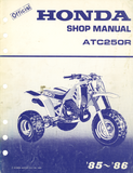 1986 HONDA ATC250R Service Repair Manual