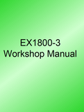 HITACHI EX1800-3 EXCAVATOR Service Repair Manual