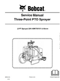 Bobcat Three-Point PTO Sprayer Service Repair Manual S/N ABKT00101 And Above