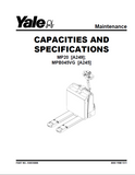 YALE A245 (MPB045VG) HAND TRUCK & PALLET TRUCK Service Repair Manual