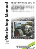 FENDT 936 VARIO COM Ⅲ TRACTOR Service Repair Manual SN：934...0101-