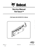 Bobcat Tilt-Tatch Service Repair Manual S/N 224100101 And Above