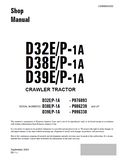 Komatsu D38P-1A Dozer Bulldozer Service Repair Manual S/N P086239 and up