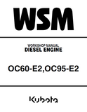 KUBOTA OC95-E2 (-X) –L DIESEL ENGINE Service Repair Manual