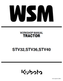KUBOTA STV36 TRACTOR Service Repair Manual