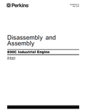 PERKINS 800 SERIES 800C INDUSTRIAL ENGINE (Model UE)Service Repair Manual