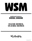 KUBOTA V1505-E3BG DIESEL ENGINE Service Repair Manual