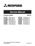 MITSUBISHI FGE20ZN FORKLIFT TRUCKS Service Repair Manual SN：F35-08011/18001-UP