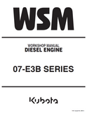 KUBOTA V3307-DI-T-E3B DIESEL ENGINE Service Repair Manual