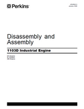 PERKINS 1100 SERIES 1103D INDUSTRIAL ENGINE（model XL）Service Repair Manual