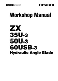 HITACHI ZAXIS ZX 60USB-3 HYDRAULIC ANGLE BLADE Service Repair Manual