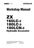 HITACHI ZAXIS ZX 180LC-3 EXCAVATOR Service Repair Manual