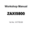 HITACHI ZAXIS 800 EXCAVATOR Service Repair Manual