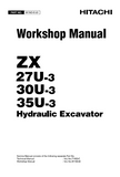 HITACHI ZAXIS ZX 27U-3 class EXCAVATOR Service Repair Manual