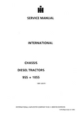 CASE IH 955 Tractor Service Repair Manual