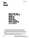 Komatsu D37E-5 Dozer Bulldozer Service Repair Manual