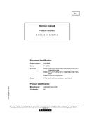 LIEBHERR E 954 C Hydraulic Excavator Service Repair Manual