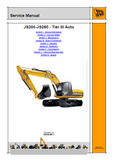JCB JS260 AUTO TIER3 TRACKED EXCAVATOR Service Repair Manual