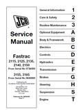 JCB 2125ABS FASTRAC Service Repair Manual SN：00740111-00740268
