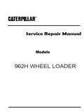 Caterpillar Cat 962H Wheel Loader (Prefix K6K) Service Repair Manual (K6K00001 and up)